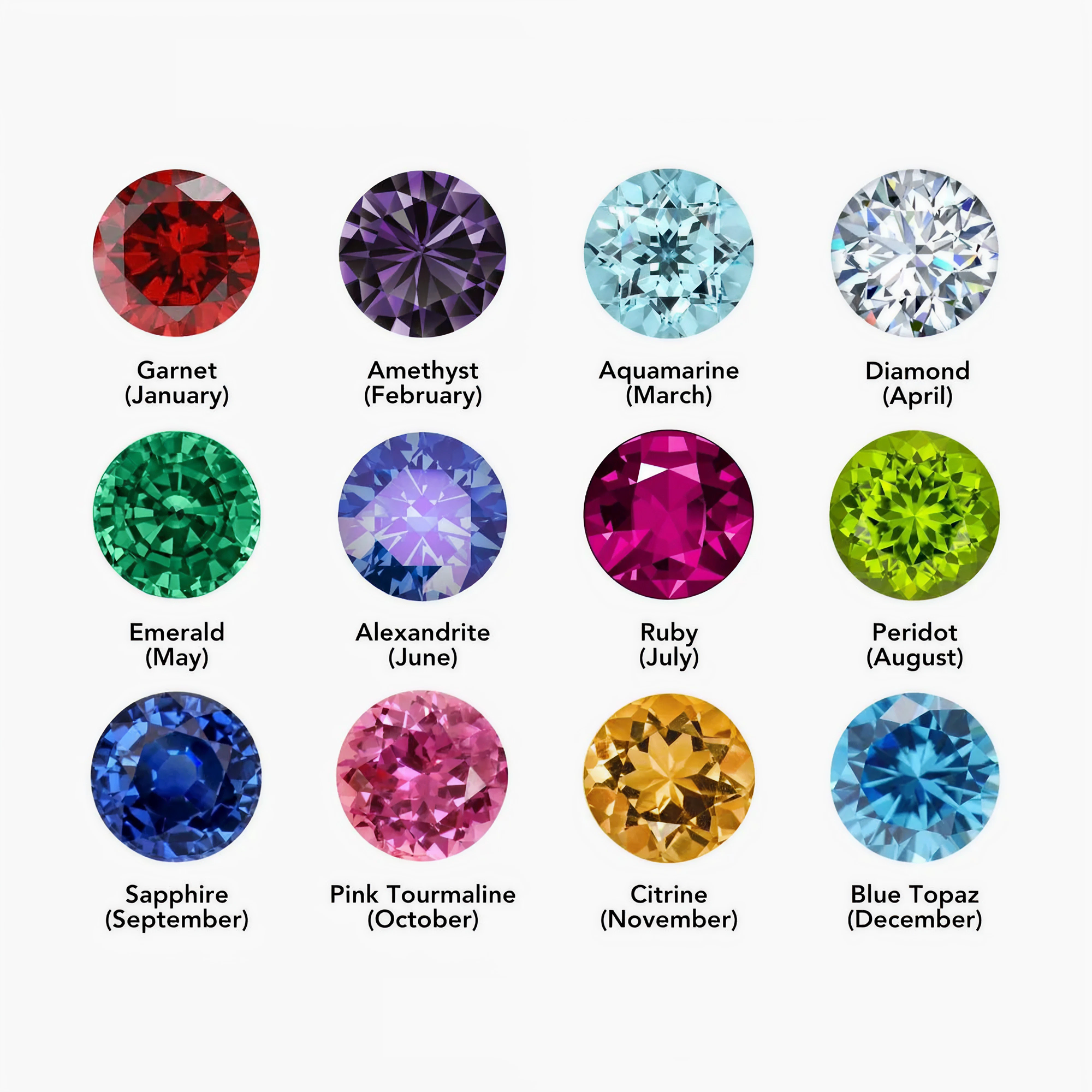 AX Büroklammer-Armband mit Geburtsstein-Kreuzanhänger